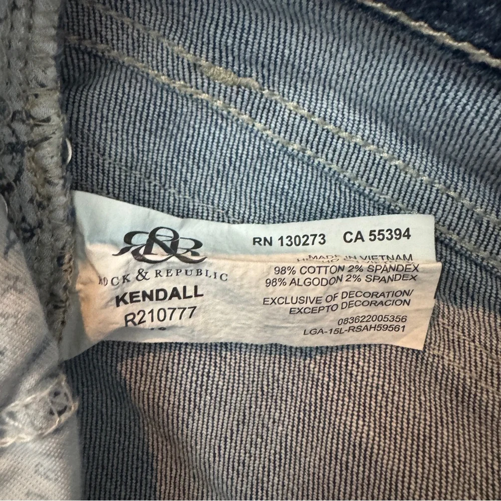 Rock & Republic Women's Blue Lowrise Bootcut Jeans, Kendall - Picture 4 of 7